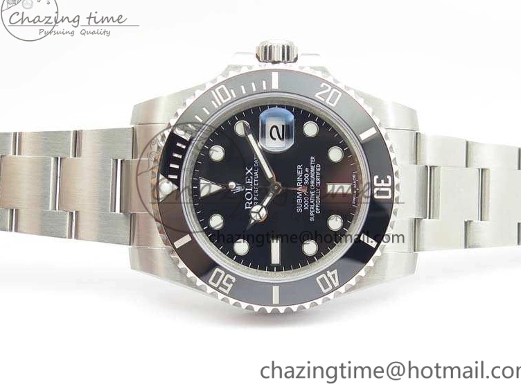 Ceramic On Best A2836 1:1 Black VRF Edition Submariner 116610LN SS Bracelet 0203